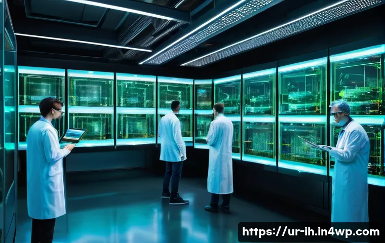 실시간 이미지 분석 시스템 설계하기 - **Prompt 1: "Real-time AI Vision System in a Futuristic Lab"**
A dynamic, wide-angle shot of a s...