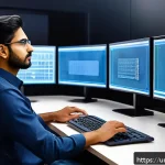 Home 20 OpenCV의 기능을 활용한 데이터 시각화 - A professional and realistic depiction of an advanced computer vision lab in Karachi, Pakistan, with...